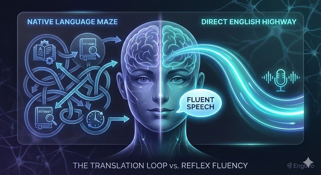 Stop Translating in Your Head: A Practical Method to Think in English